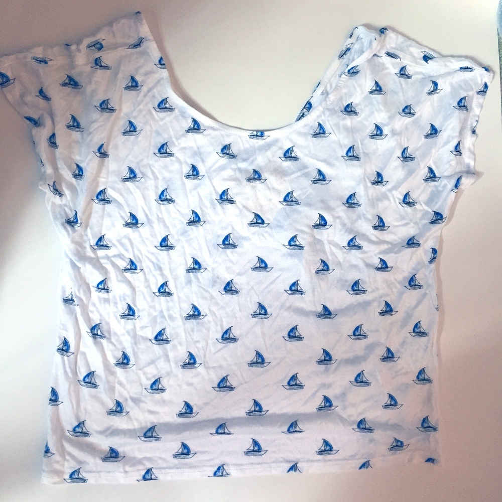 Open Back Sailboat Tee